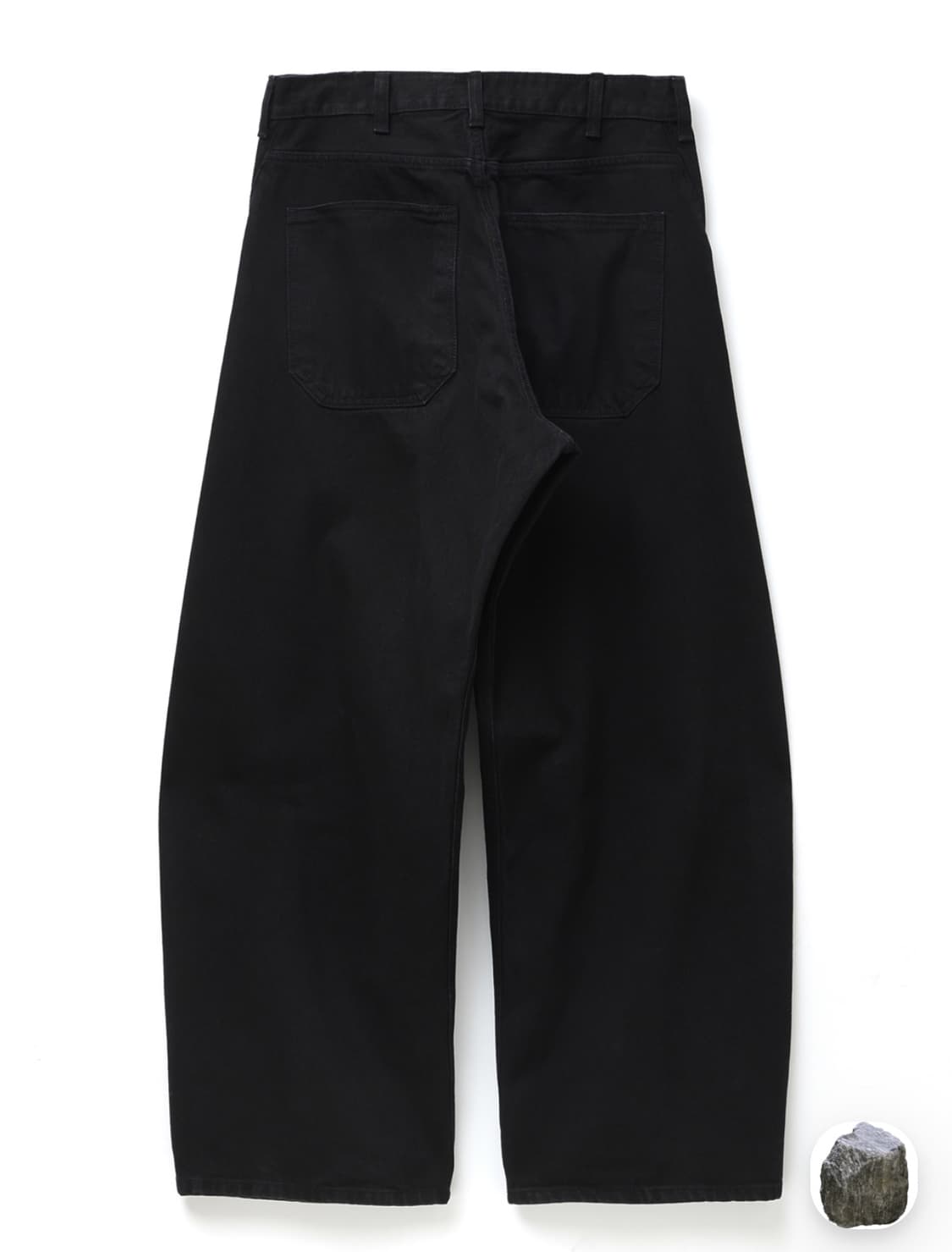 Wide Curve Jeans Jet Black [3] 상품이미지2