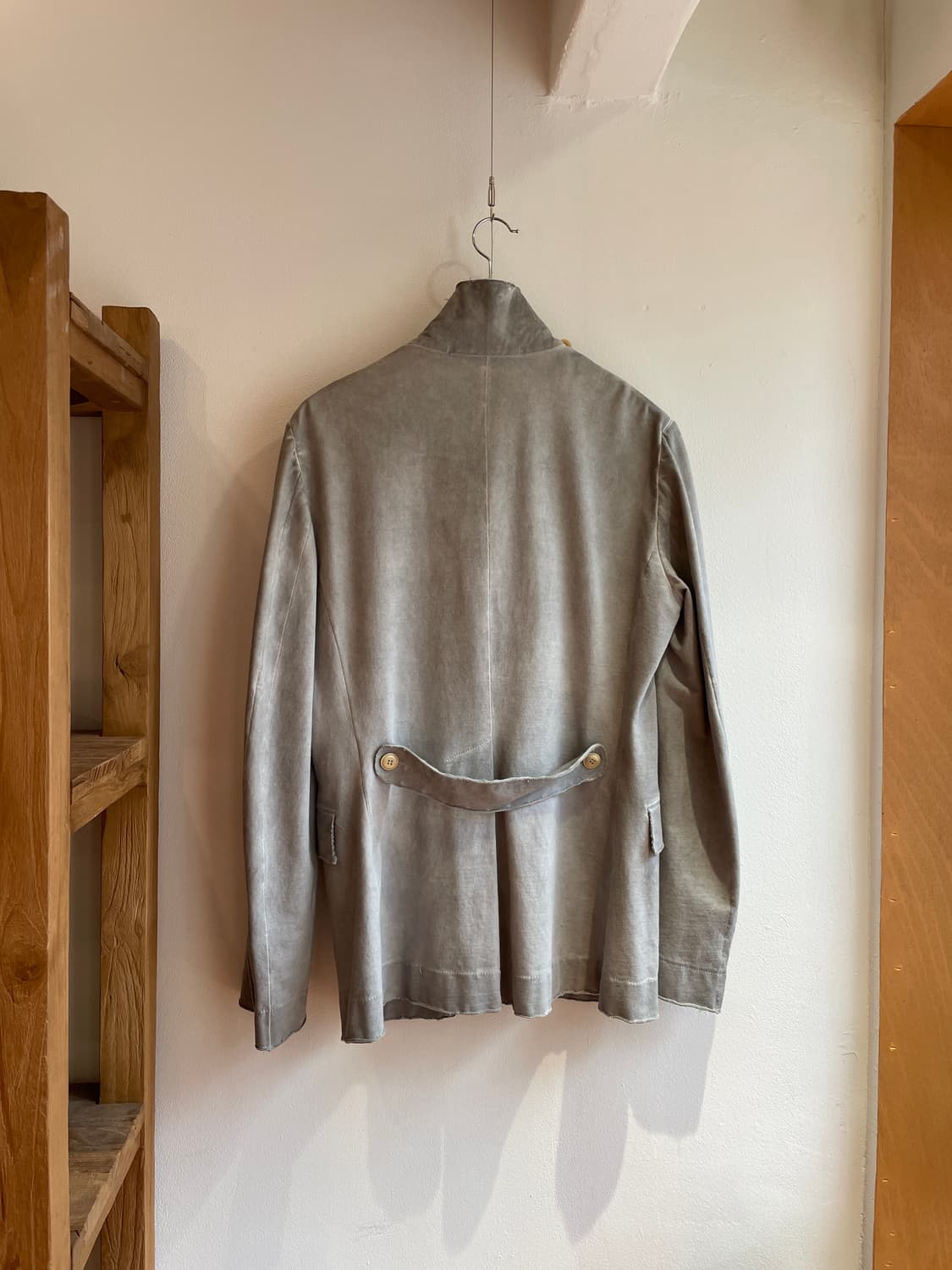 요시 후나바시 스탠드 카라 코튼 자켓 상품이미지6