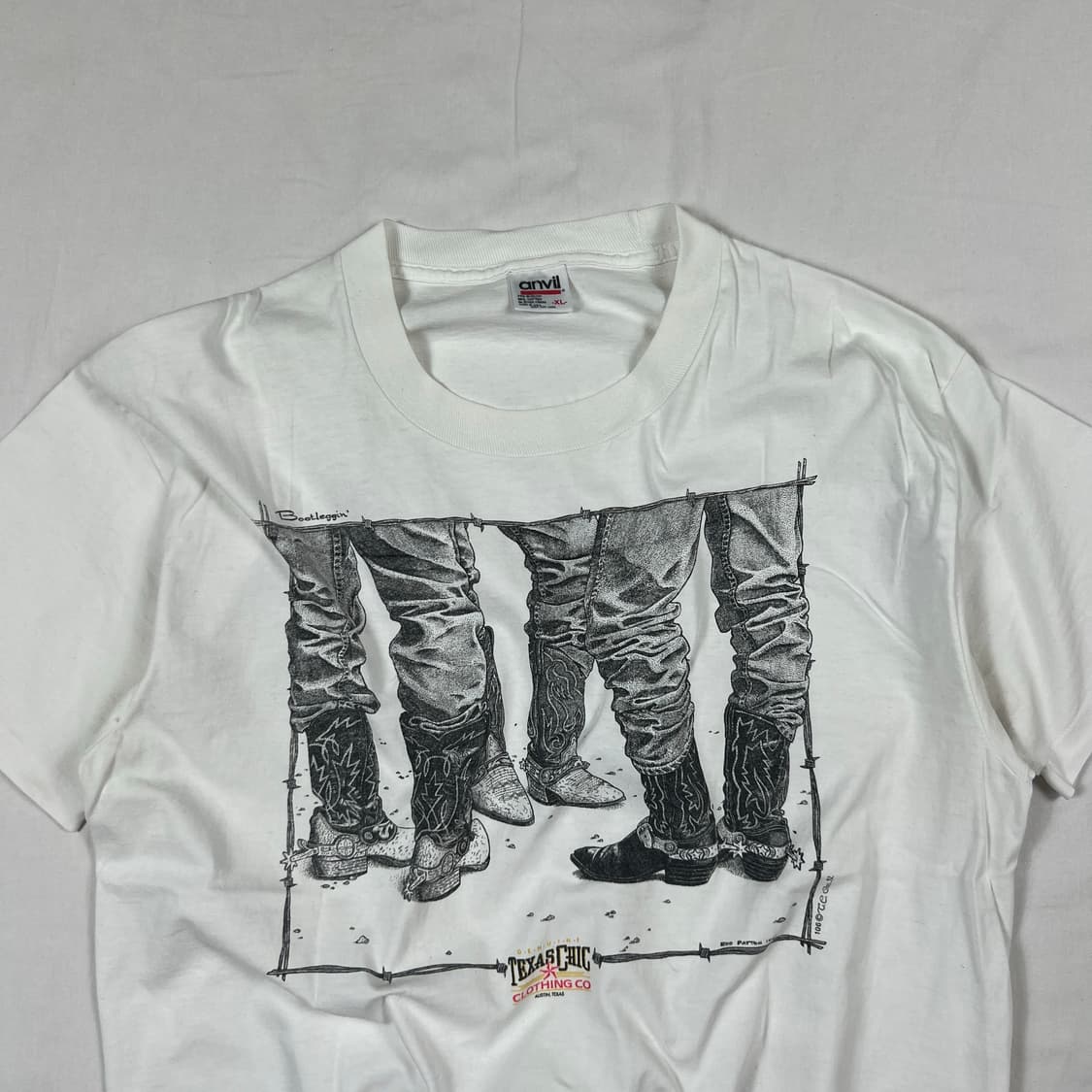 90‘s 92년도 texaschic clothing co 반팔티 상품이미지2