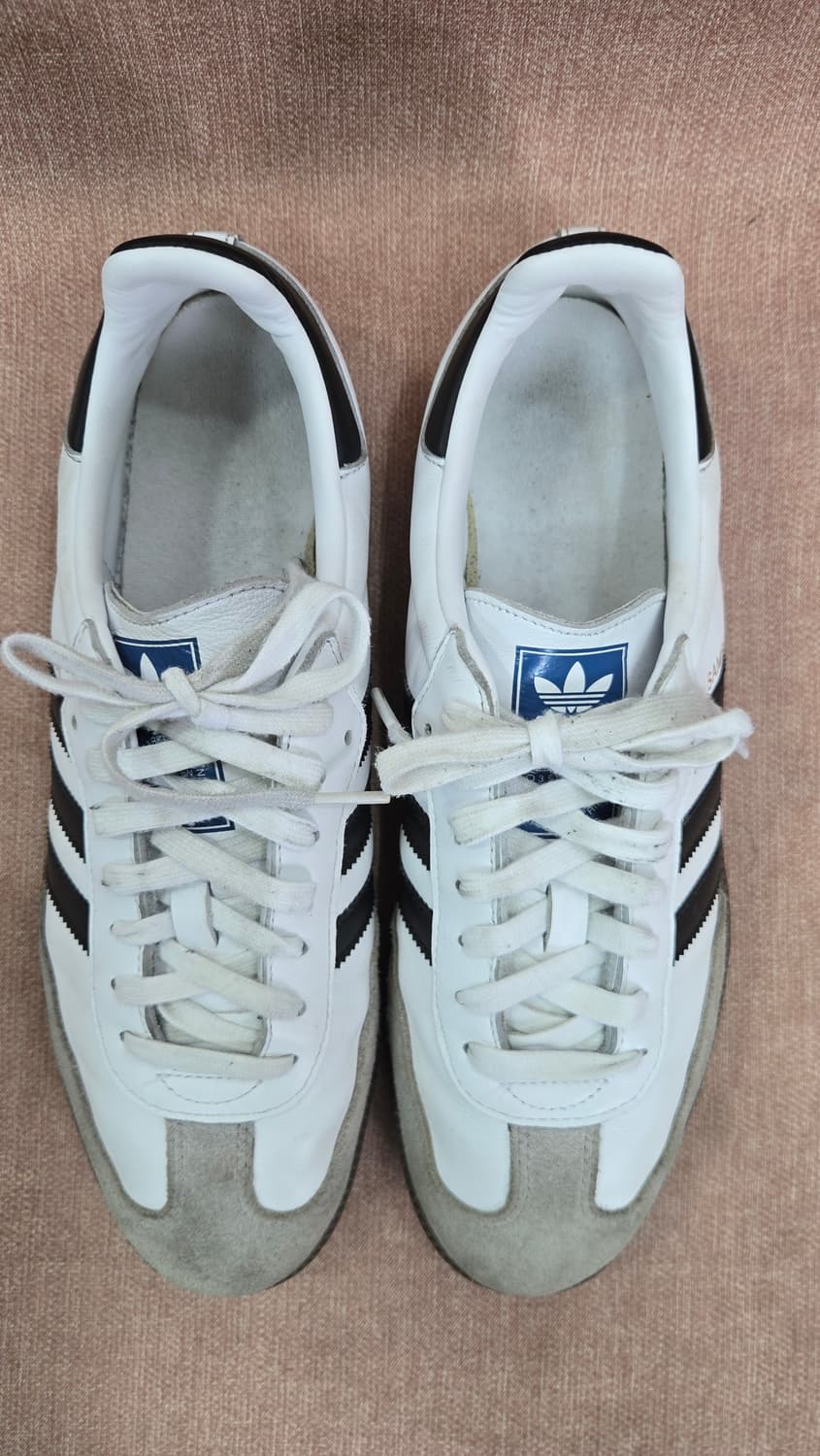 [290] 아디다스 삼바 OG 화이트 블랙 (B75806) 상태 극상 상품이미지2