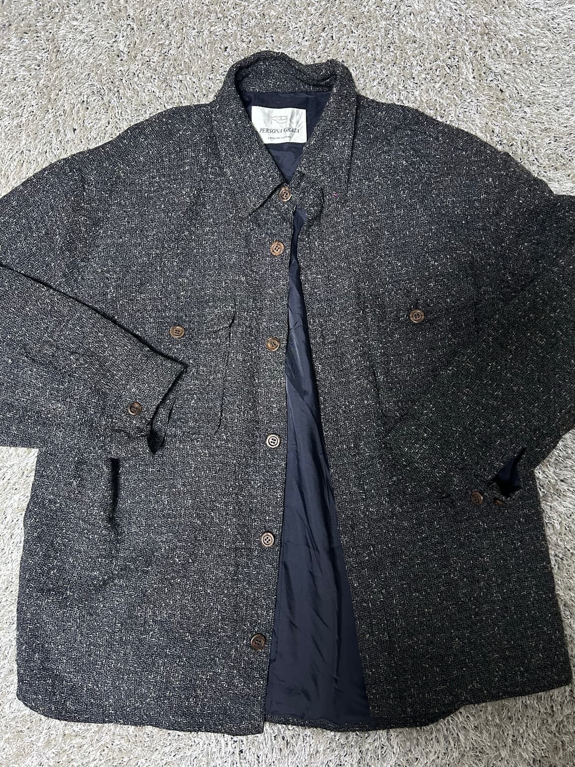 일본판 모직 누빔 셔츠 105~110 상품이미지1