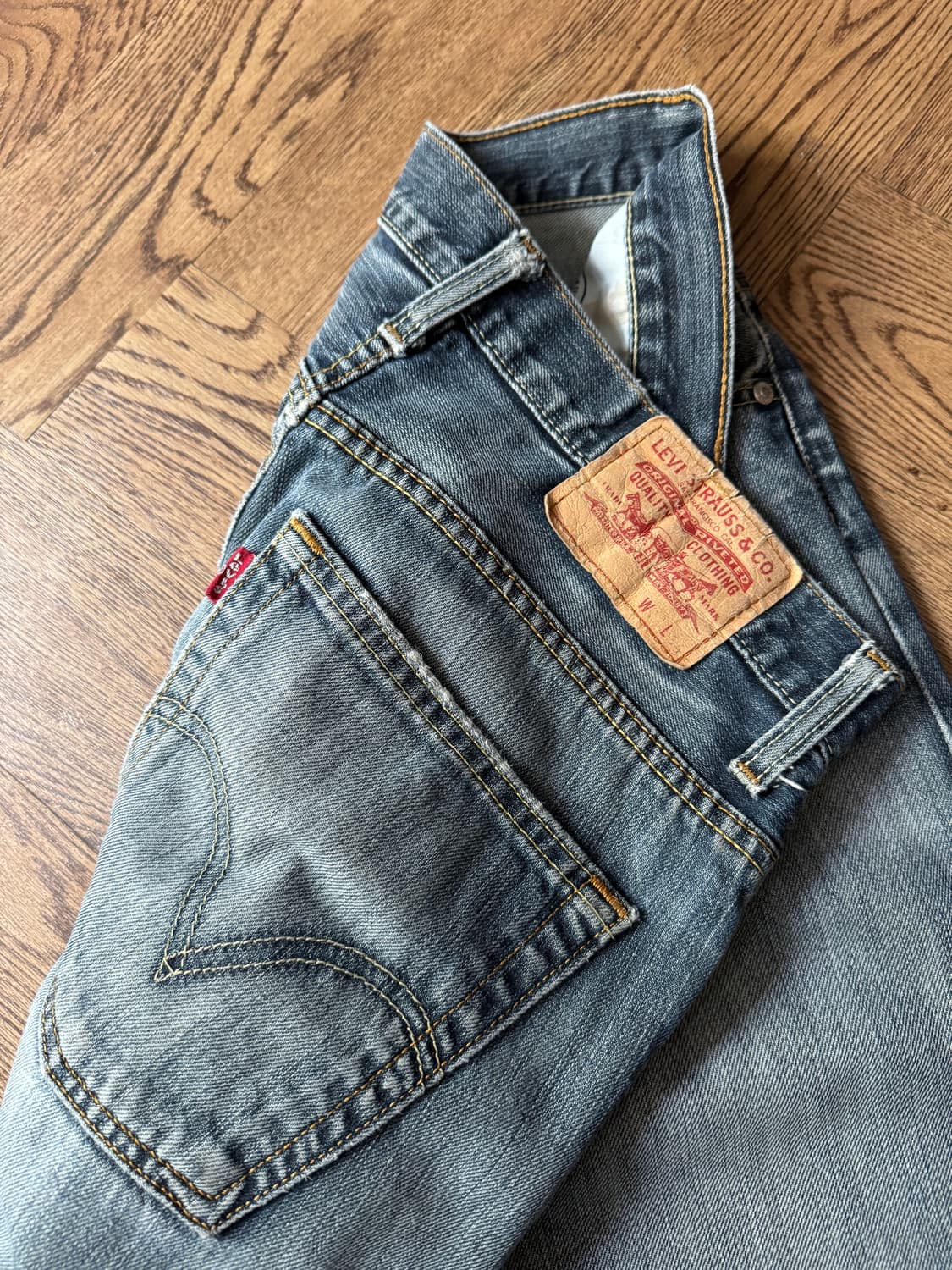 [32]리바이스 유럽 507 빈티지 페이딩 플레어진 상품이미지4