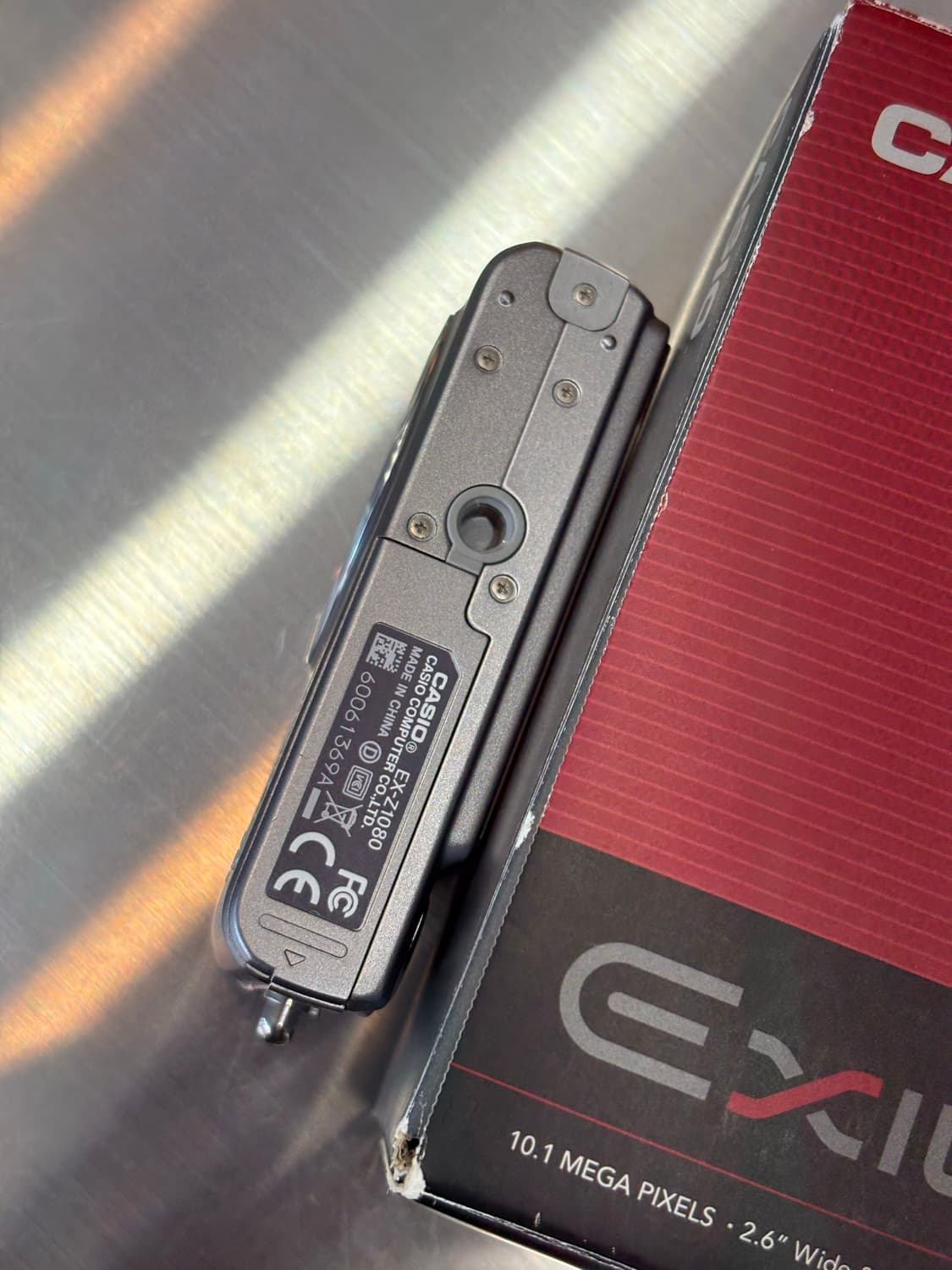 풀박/민트급/날짜표시)카시오 엑슬림 ex-z1080 빈티지디카 상품이미지7