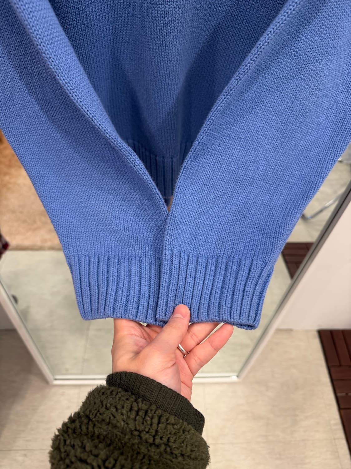 90-00s Polo RL 폴로 랄프로렌 브이넥 니트 (sky blue) 상품이미지3