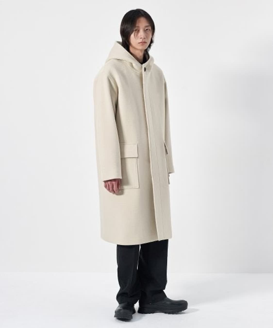 인사일런스 오버사이즈 후드코트 s 20fw 상품이미지3