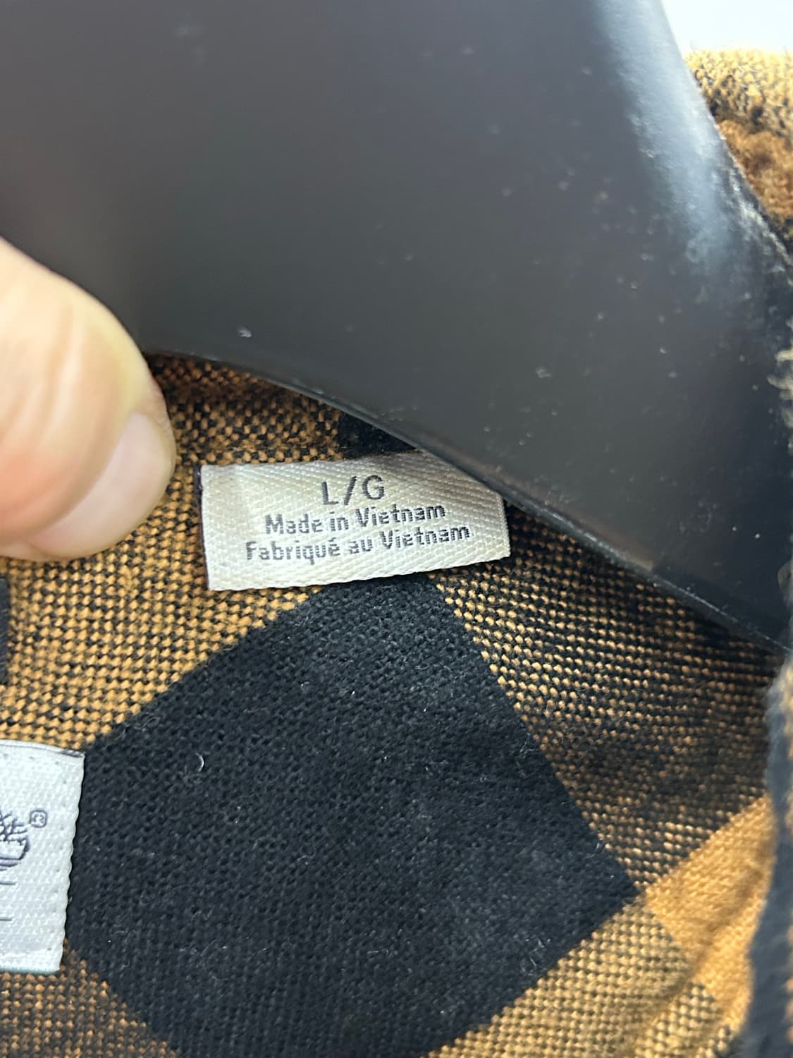 팀버랜드(Timberland) 체크 기모 블랙/머스타드 셔츠 상품이미지7