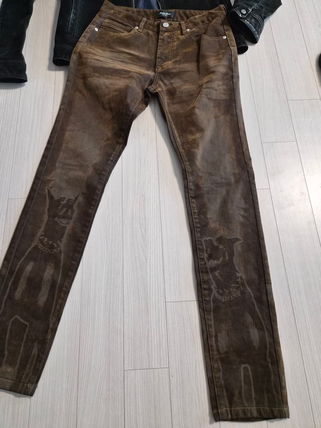 새상품 스모크라이즈(Smoke Rise) 도베르만 그래픽 코팅 팬츠 상품이미지3