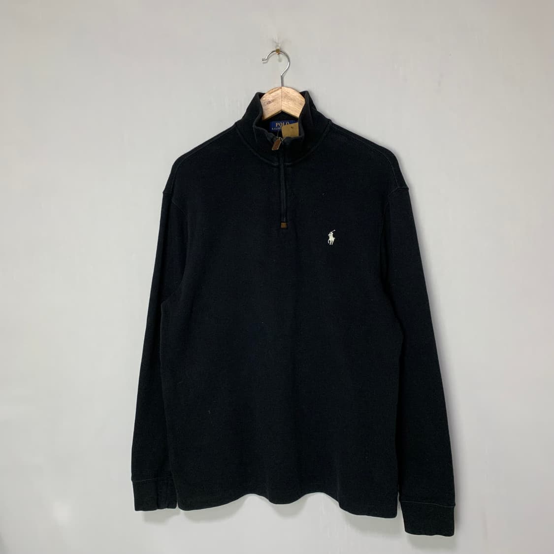 폴로 랄프로렌 하프집업 반집업 니트 맨투맨 빈티지 블랙 L 상품이미지1