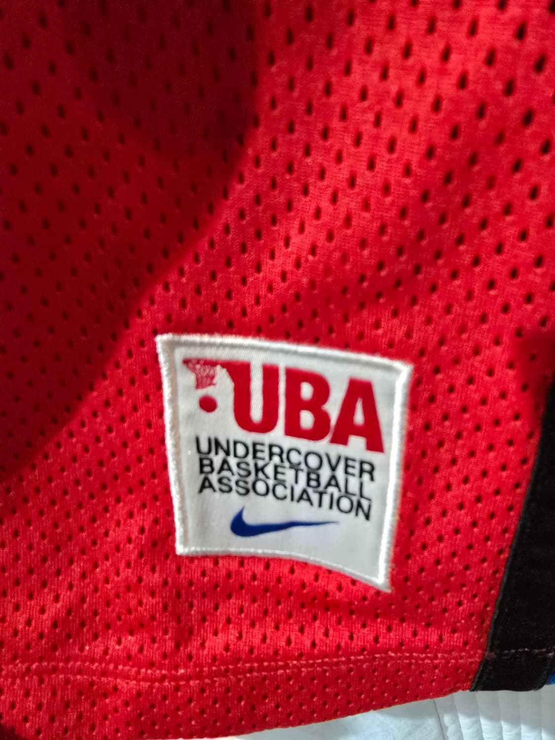 나이키 언더커버 롱슬리브 슈팅 탑 레드 블랙 상품이미지5