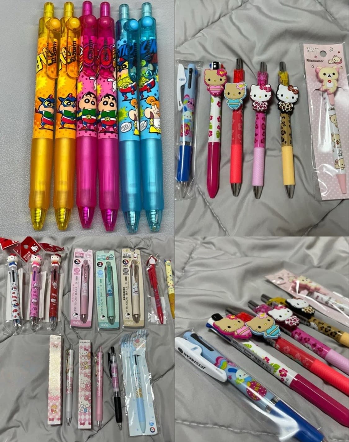 새상품) 산리오 짱구 헬로키티 우사하나 한교동 볼펜 모음 상품이미지1
