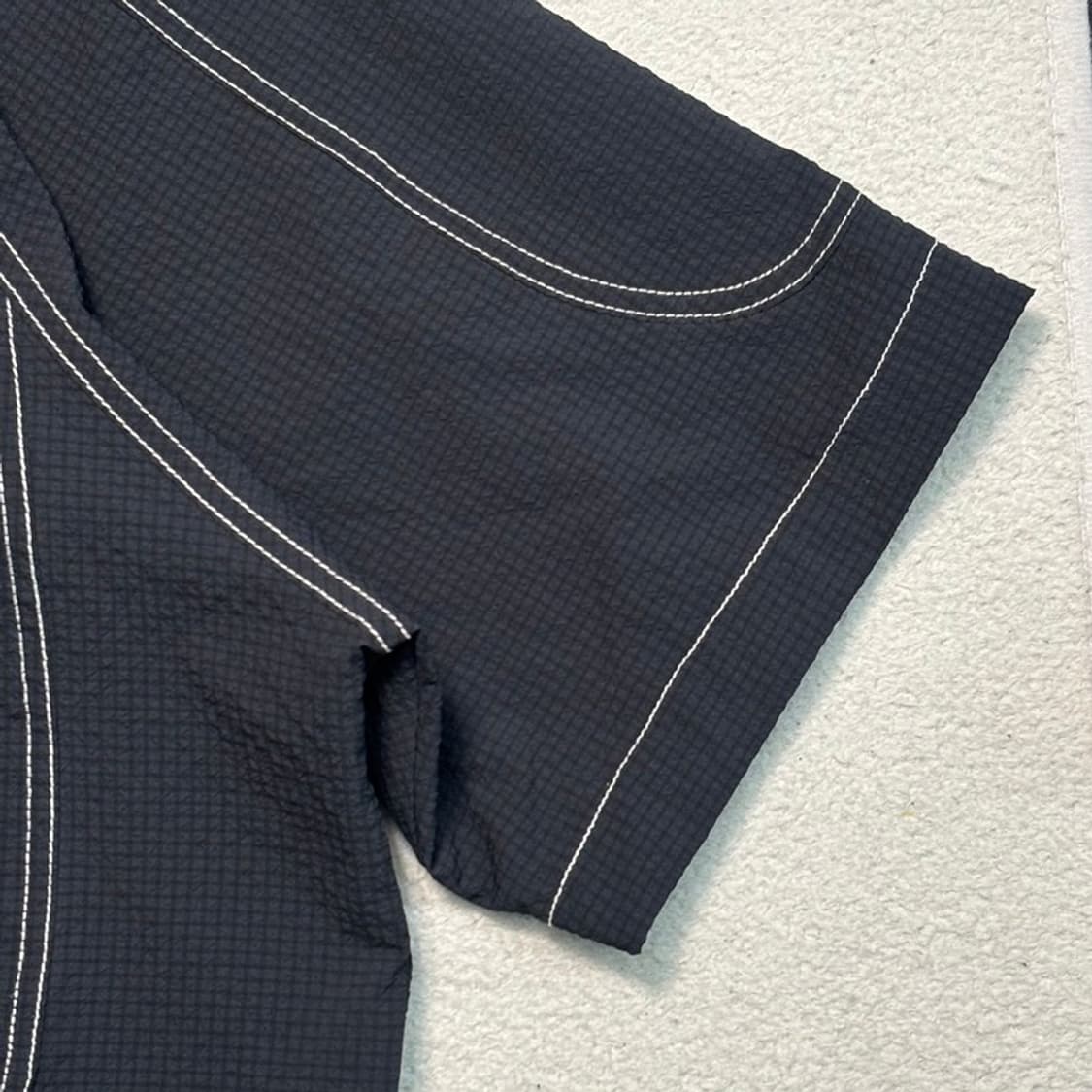 GOLA seersucker 아노락 반팔티 블랙 L 상품이미지3