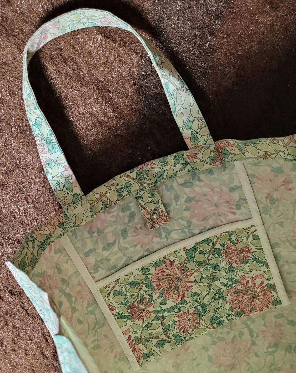 사랑스런 꽃무늬 패턴의 에코백 상품이미지6