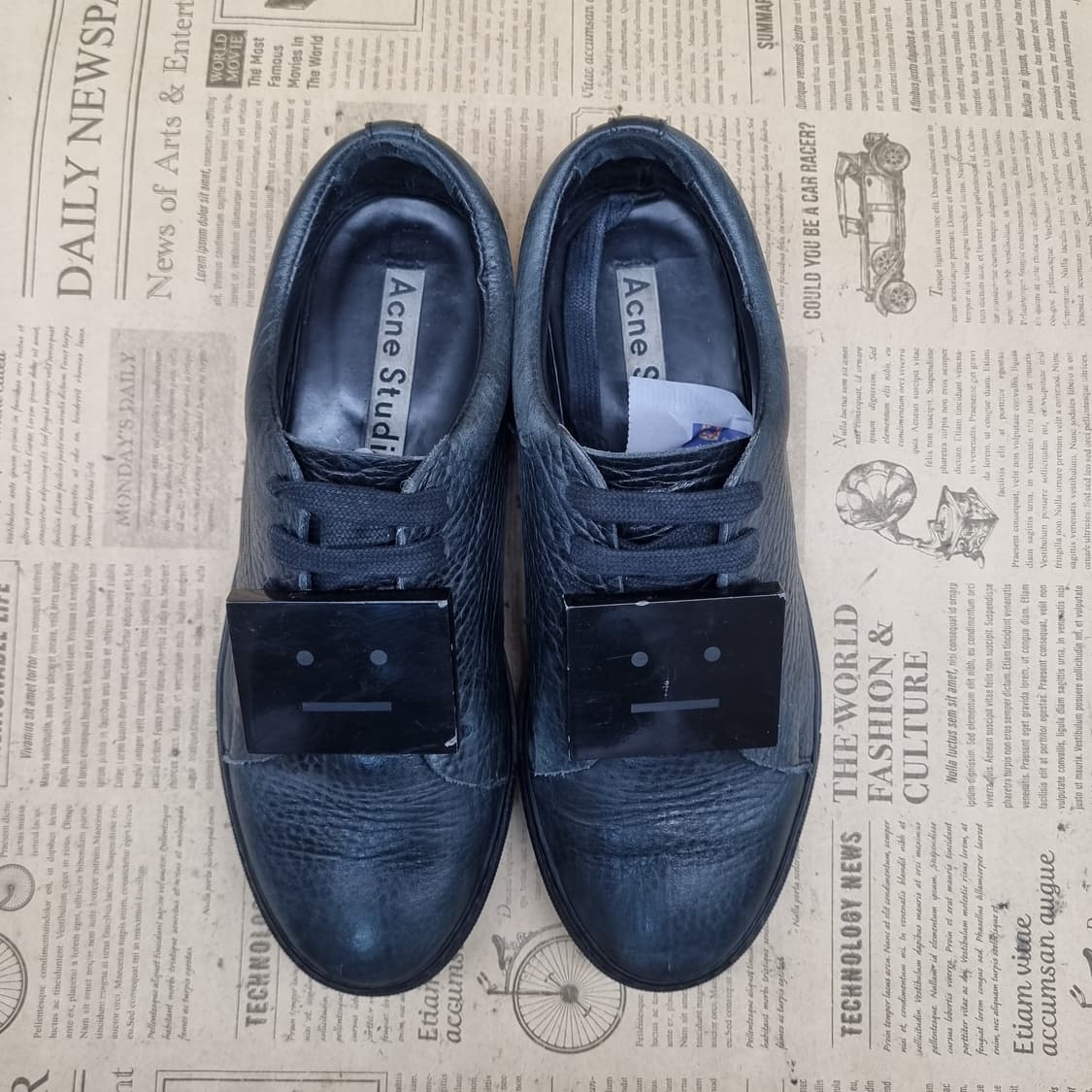 아크네스튜디오 올블랙 여성스니커즈230 상품이미지2