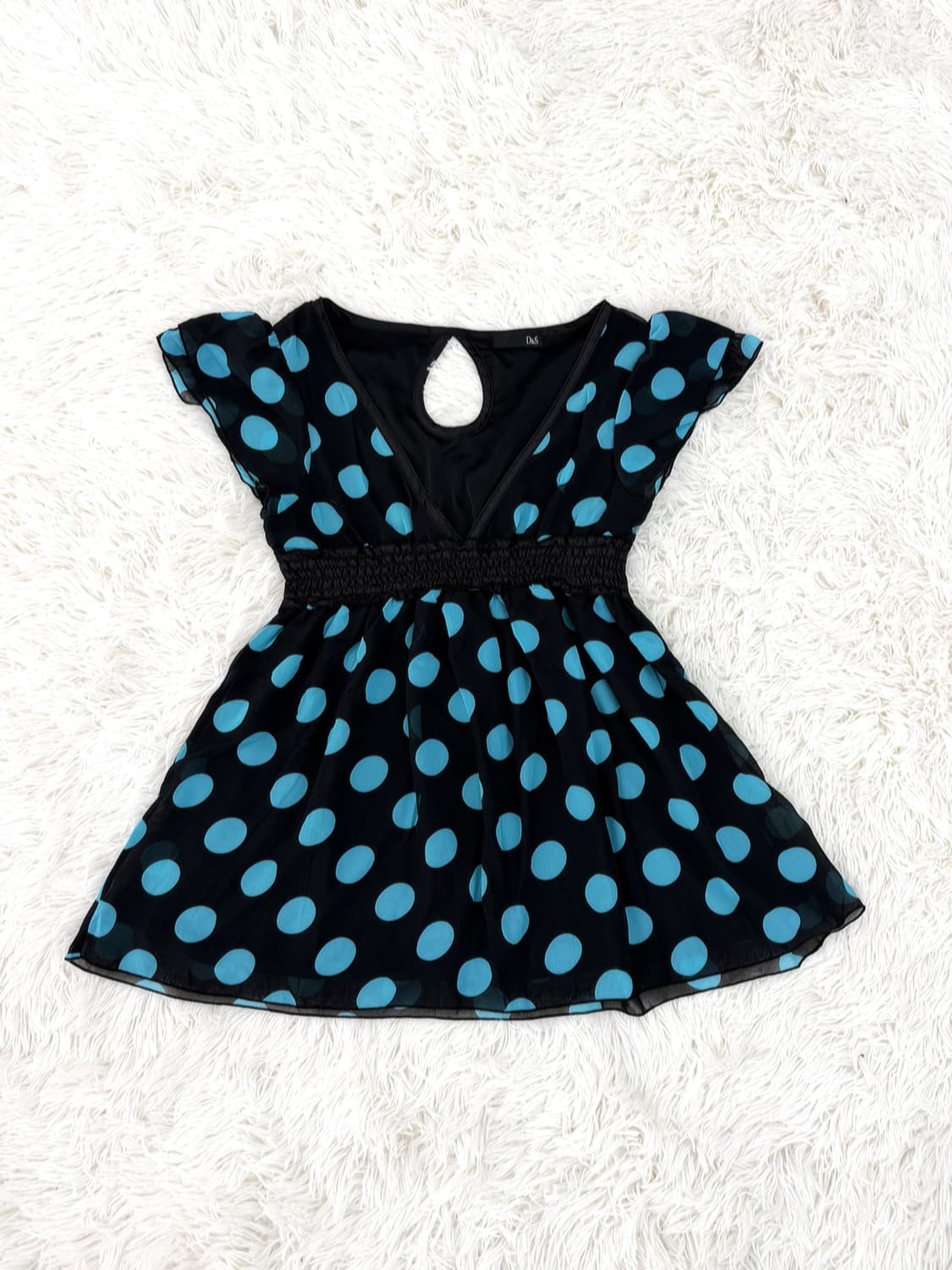 레트로 도트 블라우스 상품이미지1