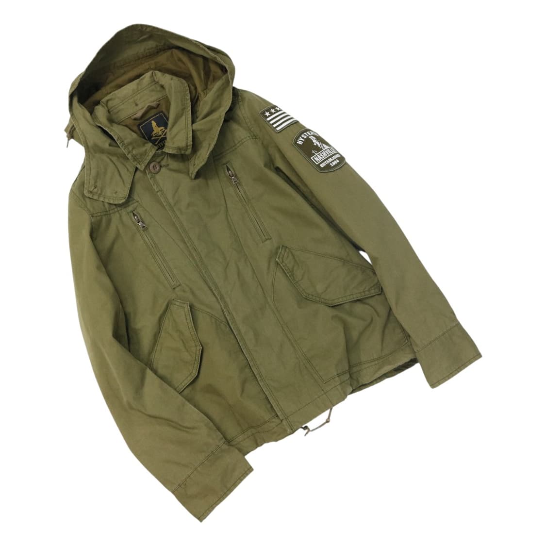 히스테릭글래머 빈티지 밀리터리 와펜 후드 야상 자켓 상품이미지1