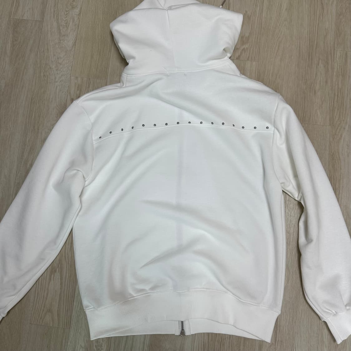애즈유아 후드집업 화이트 M 상품이미지5