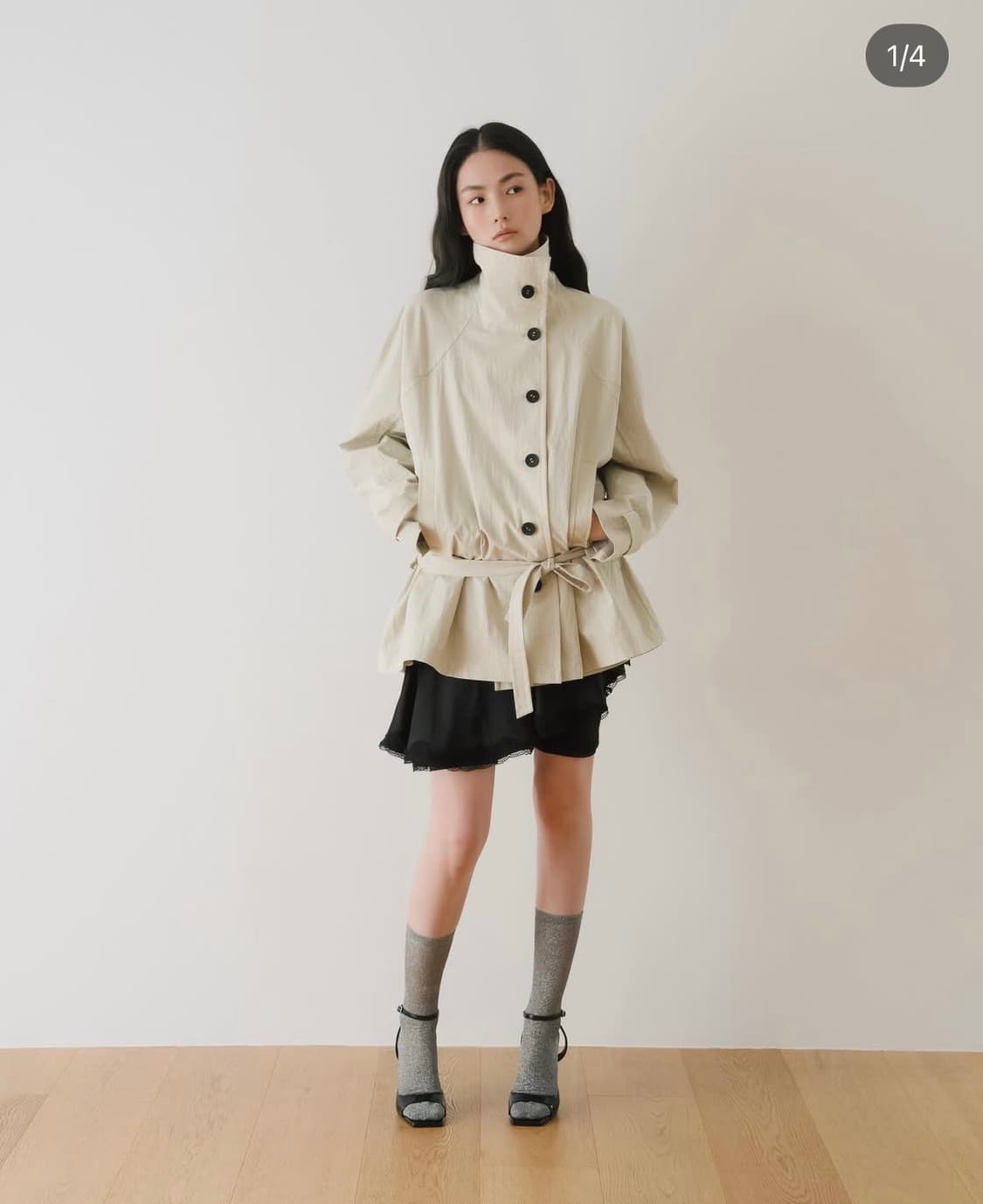 이어닝 하프 트렌치 코트 상품이미지2