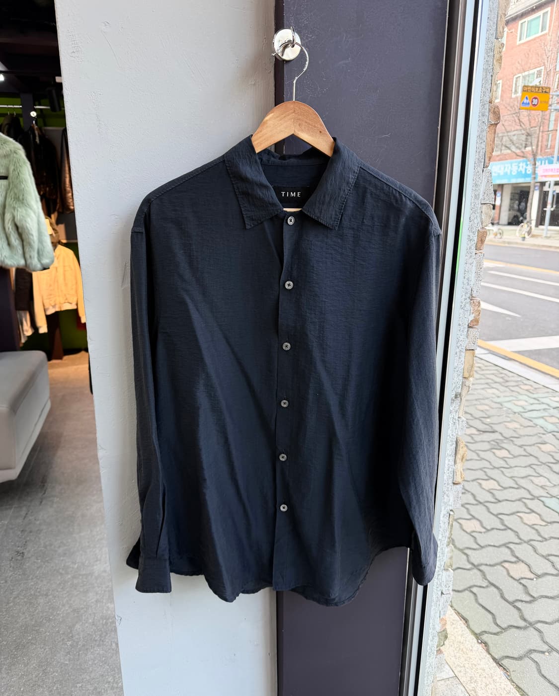 100~105/ 타임옴므 24SS 시어서커 레이온 셔츠 상품이미지2