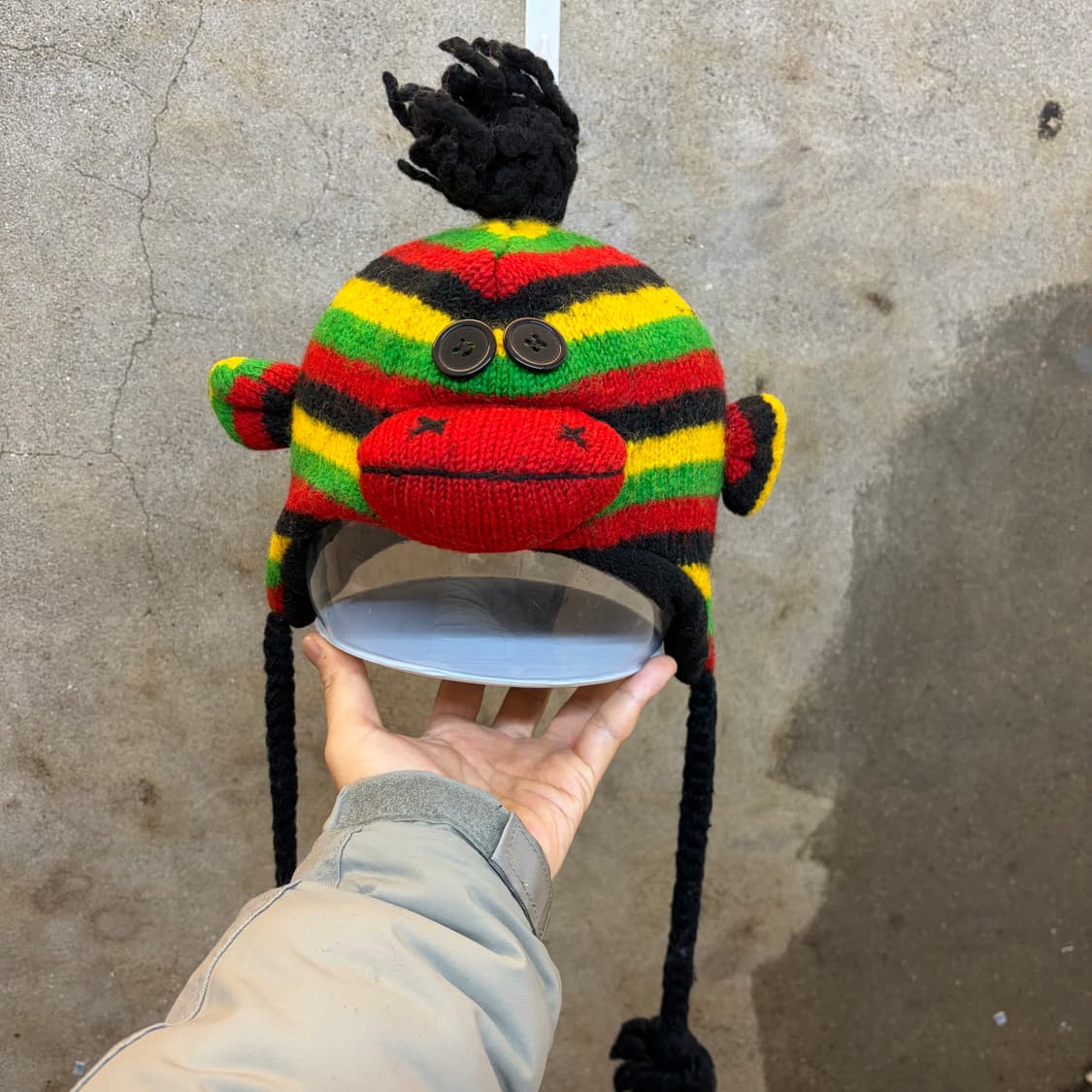 USA 빈티지 라스타삭스 귀마게 니트모자 니트 비니 상품이미지2