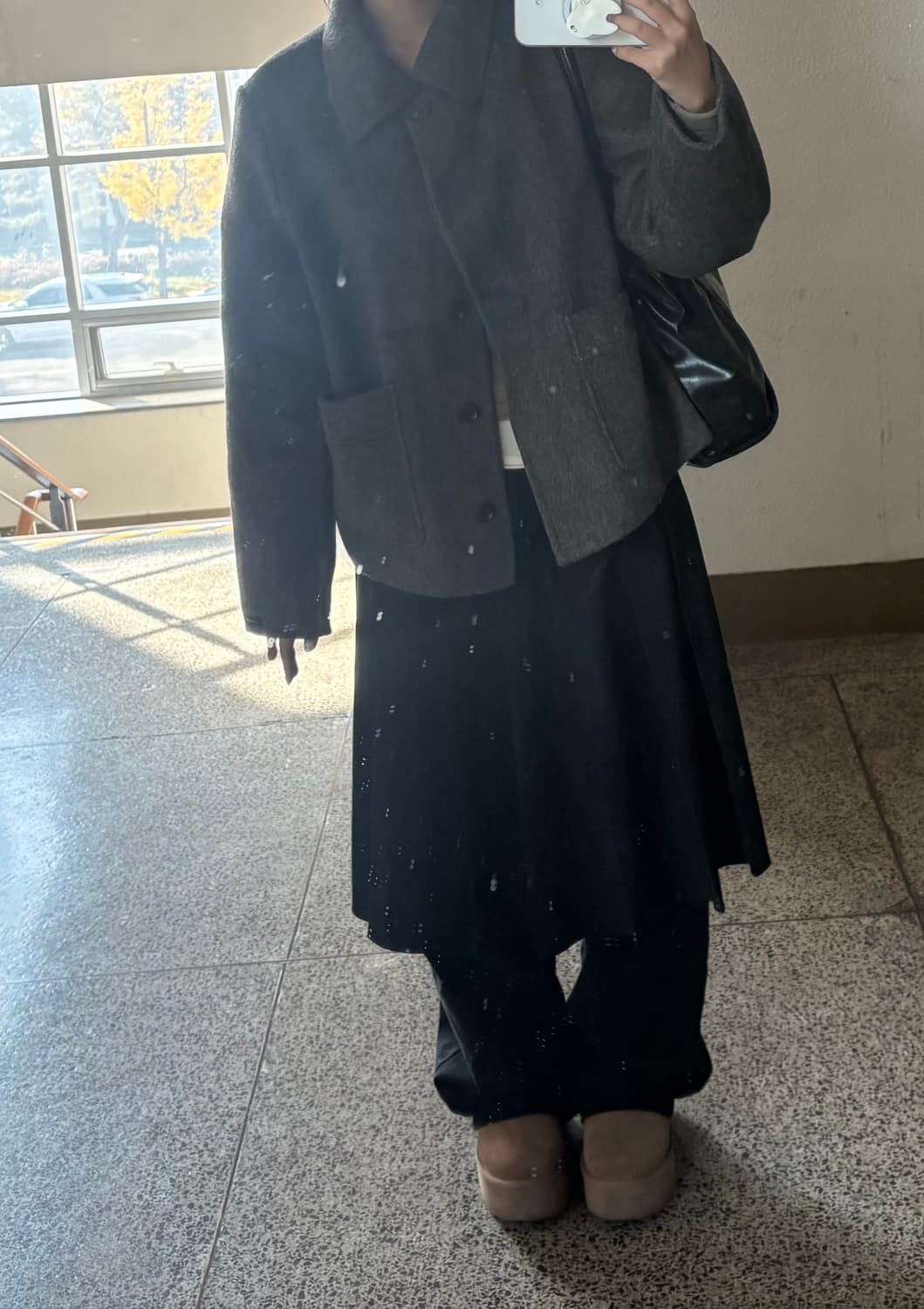 seezul 시즐 씨즐 아몬 핸드메이드 울코트 브라운 상품이미지3