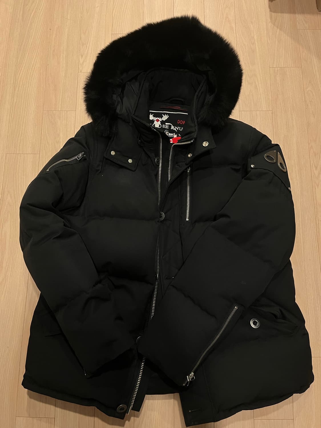 무스너클 블랙 패딩 xl 상품이미지1