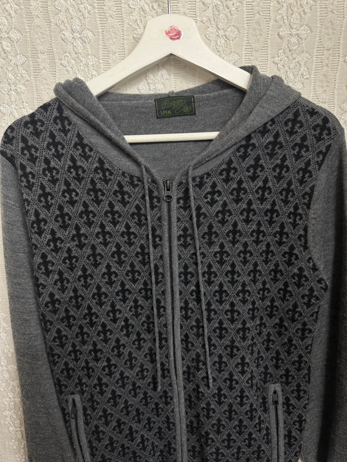 wool 100% 니트 후드집업 상품이미지2