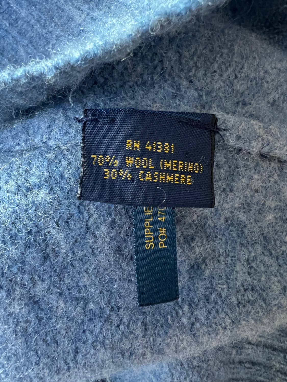 폴로 랄프로렌 울 캐시미어 크루넥 니트 상품이미지4