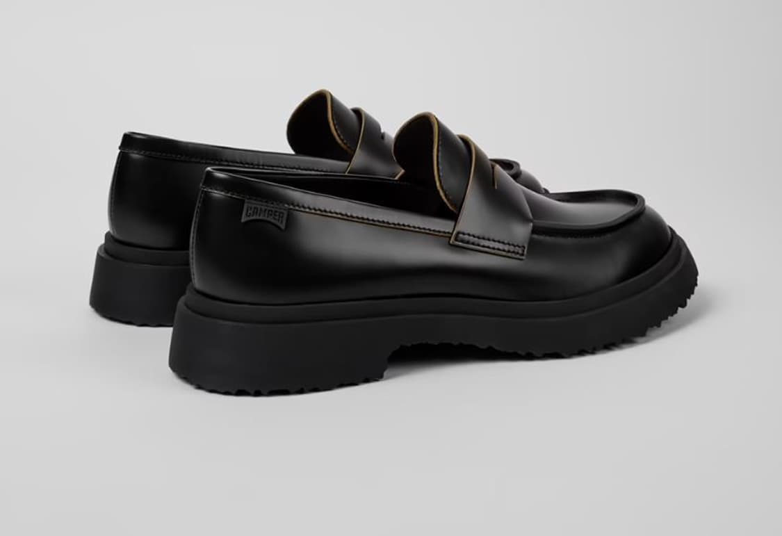 캠퍼 월든 레더 로퍼 블랙 Unisex  상품이미지2