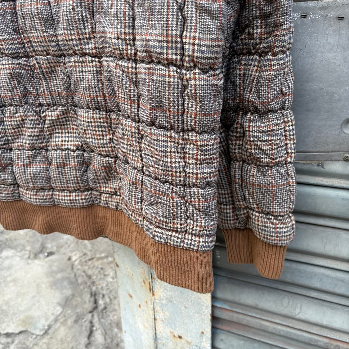 랭글러 블루벨 체크 패턴 퀼팅 자켓 상품이미지8