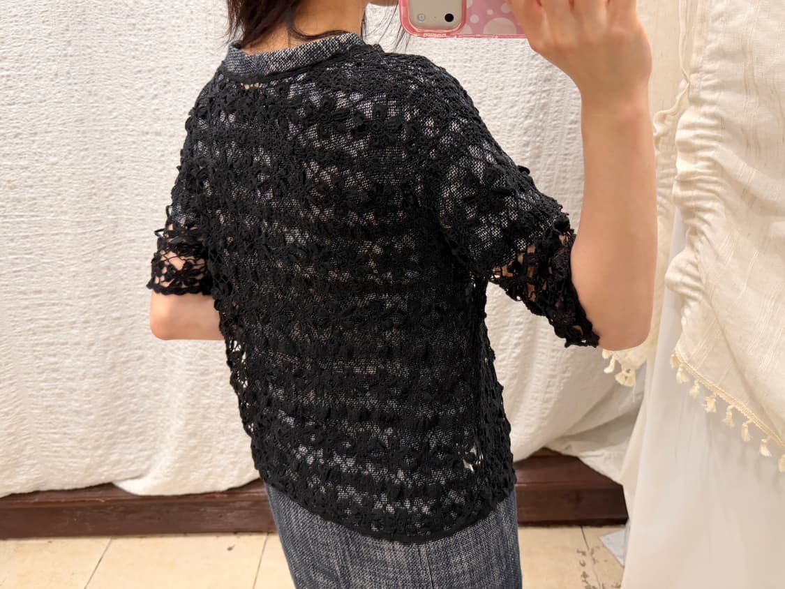 Black net cardigan 상품이미지4