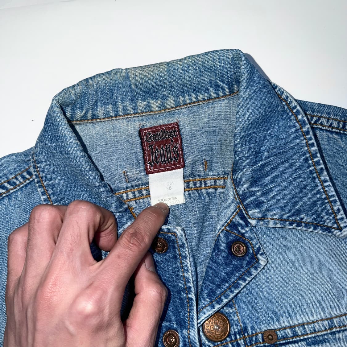 90‘s 장폴고티에 아카이브 크롭 데님자켓 상품이미지3