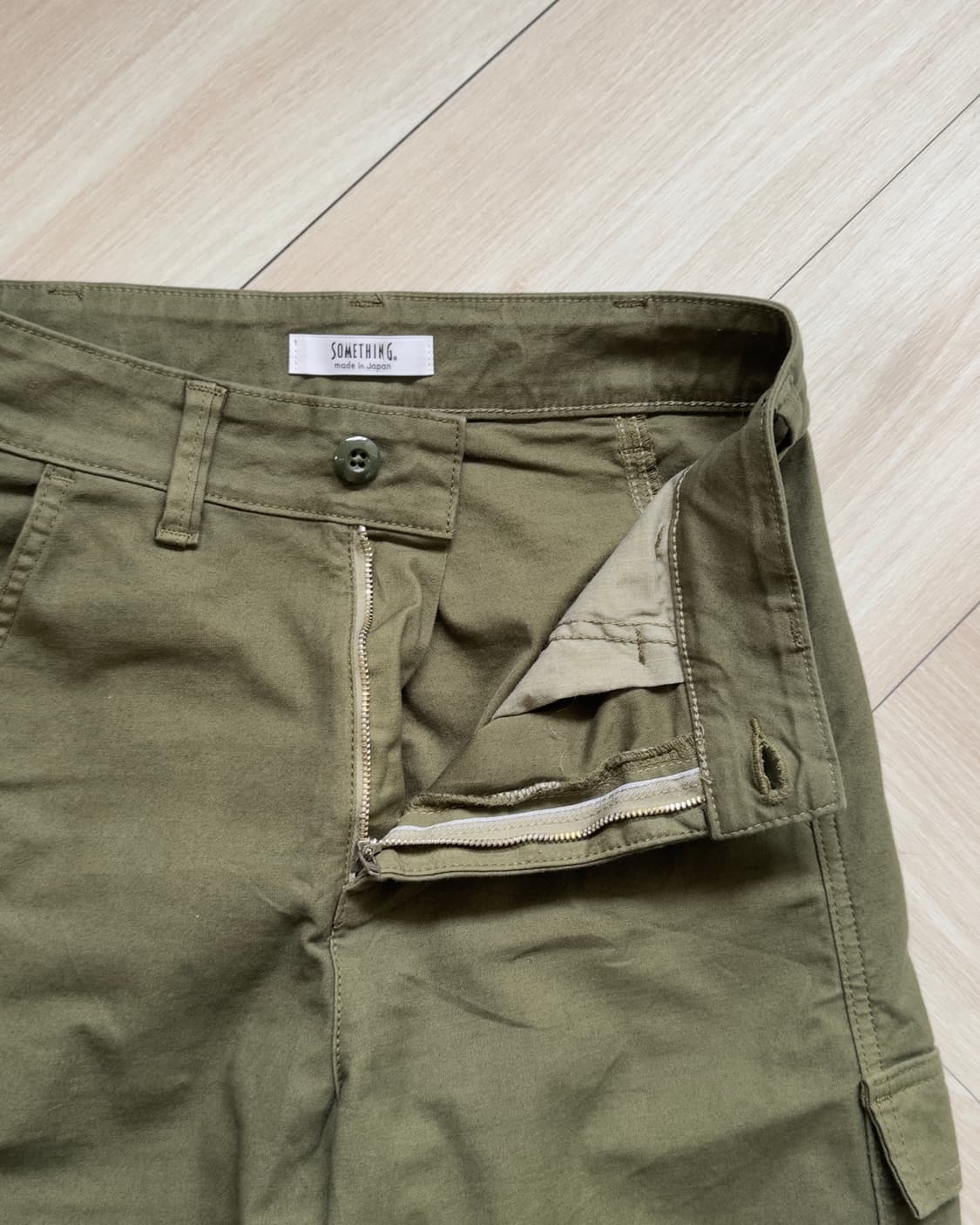 [SOMETHING] Olive Cargo Trousers 상품이미지2