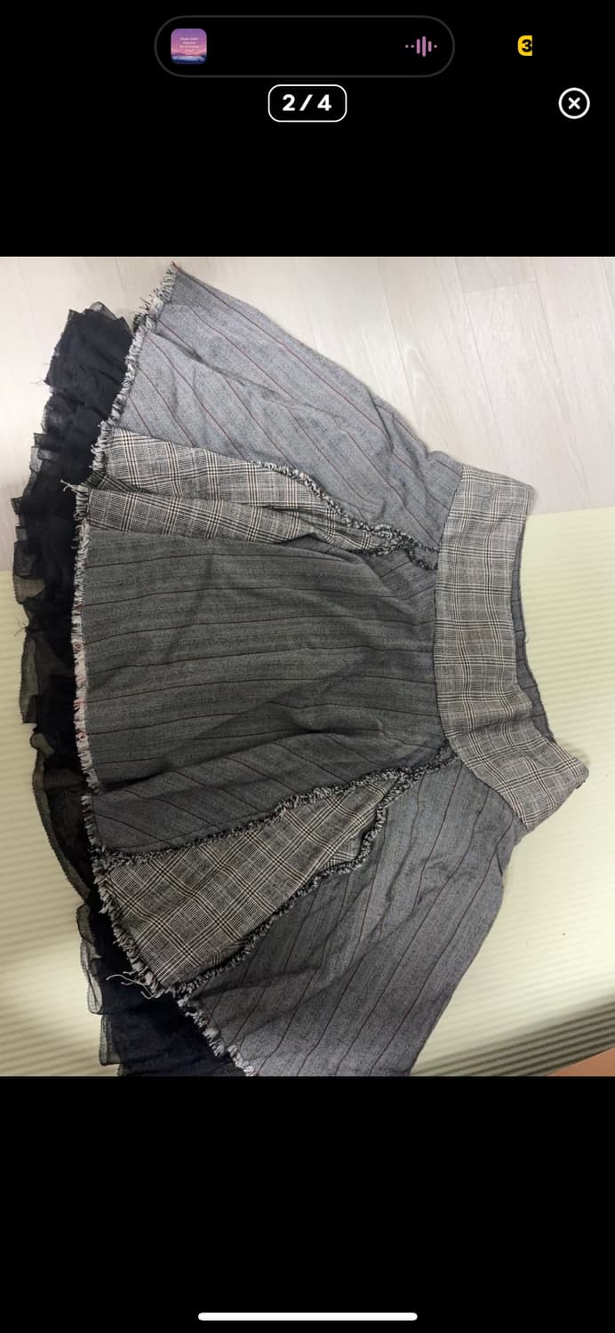 빈티지 레이어드 스커트 코이세이오 상품이미지2