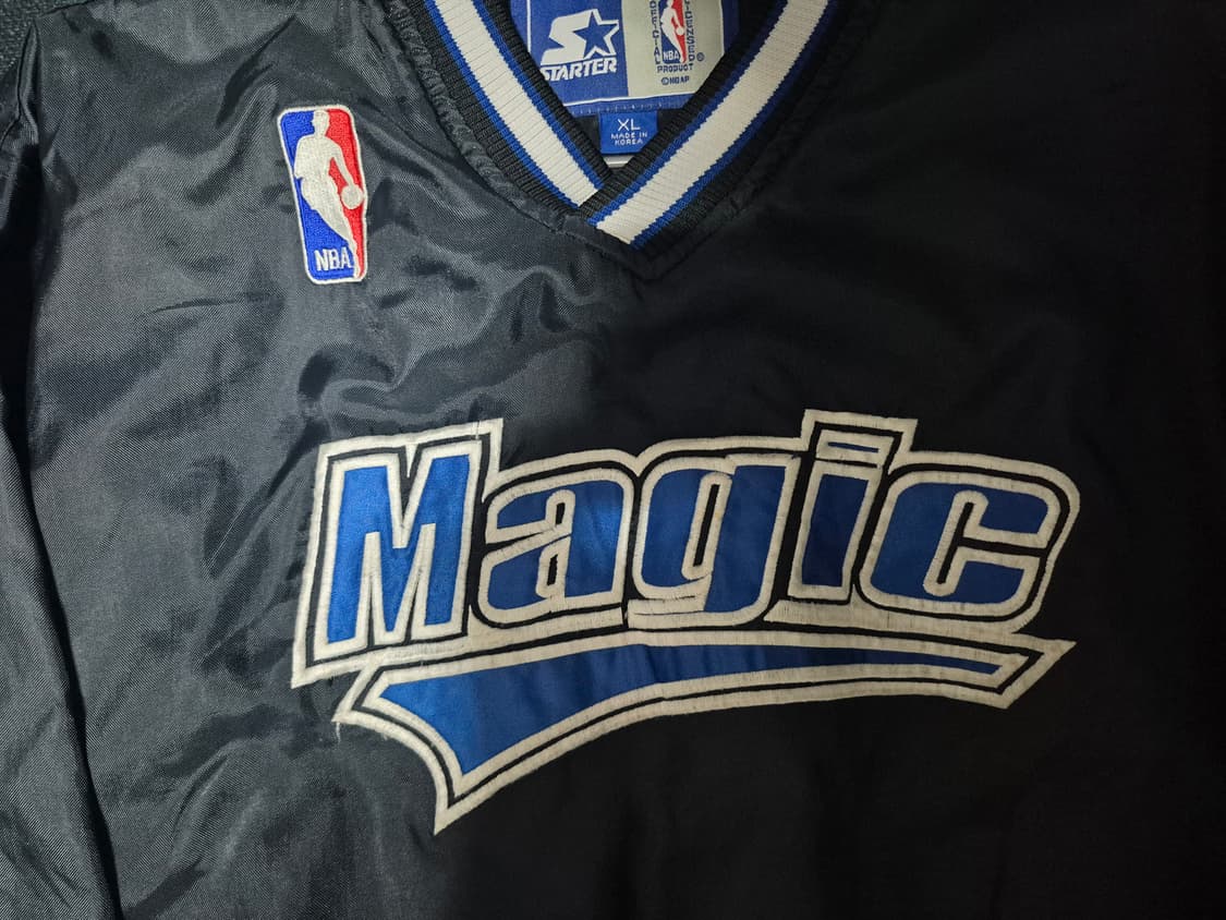 90's 스타터 X NBA 올랜도 매직 올드스쿨 웜업 XL 상품이미지5