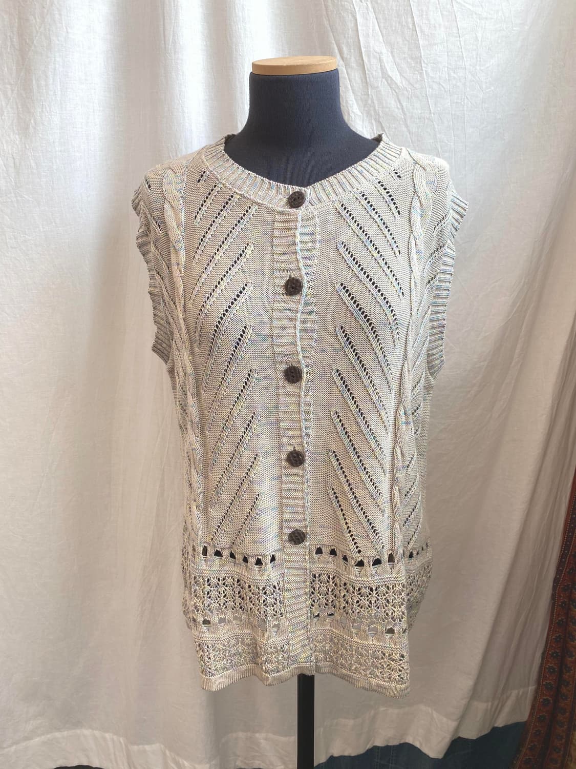 면혼방 베스트 니트가디건(L) 상품이미지1