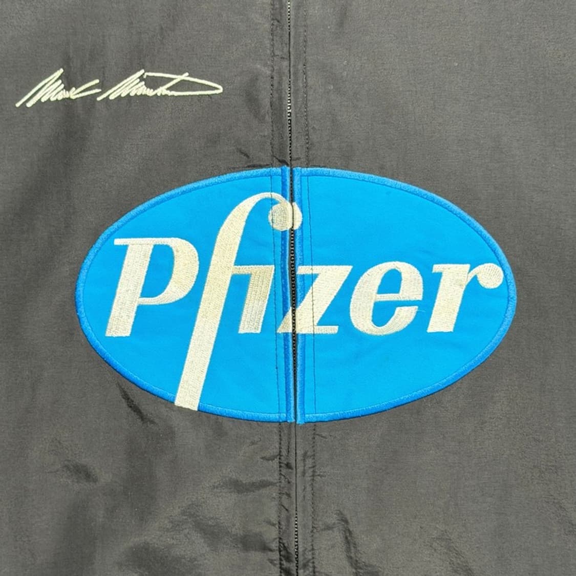 체이스 어센틱 Mark Martin Pfizer 레이싱 자켓 블랙 XL 상품이미지2