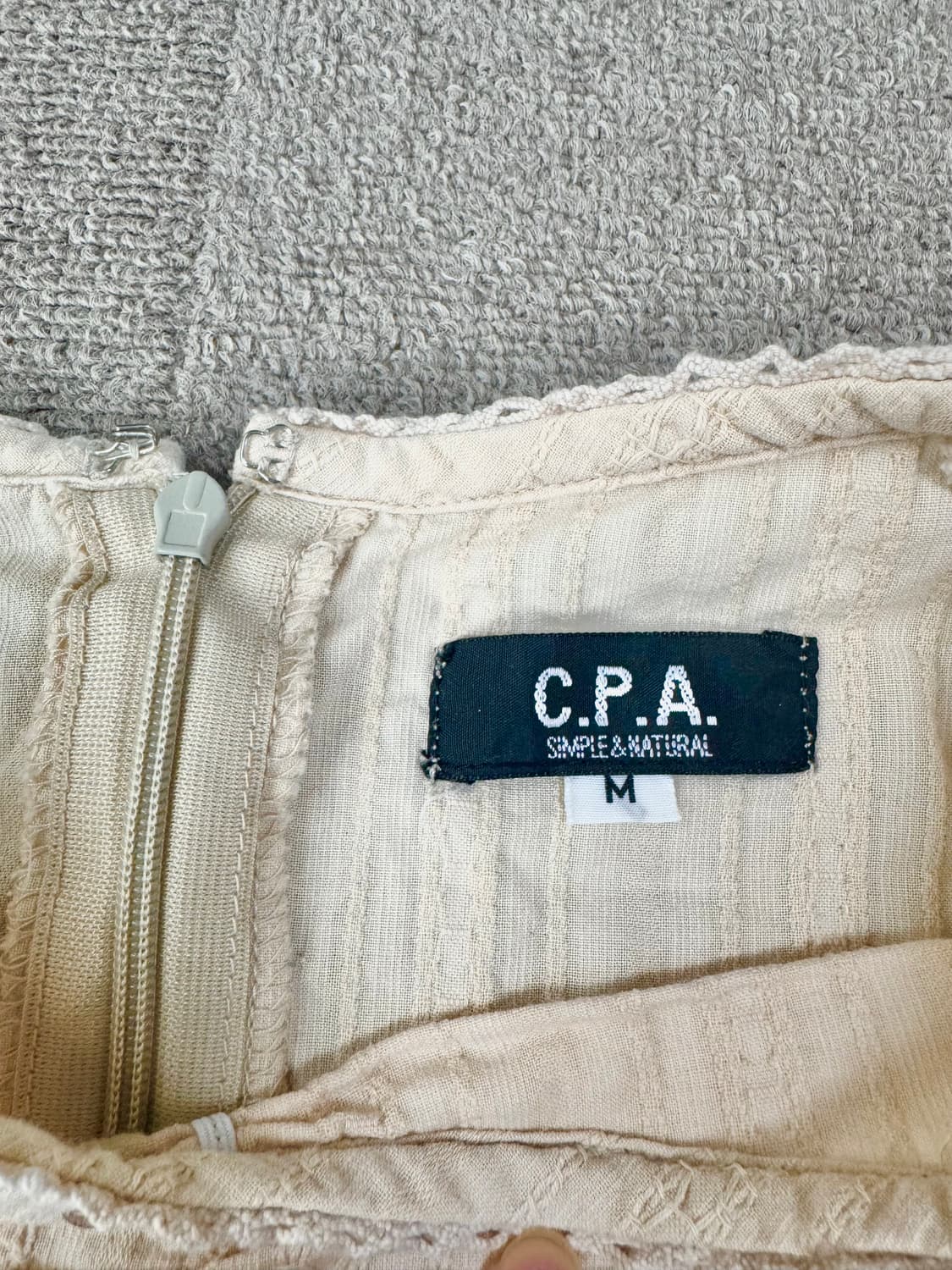 C.P.A 모리걸 아이보리 레이스 자수 롱 원피스 보헤미안 보호시크 상품이미지3