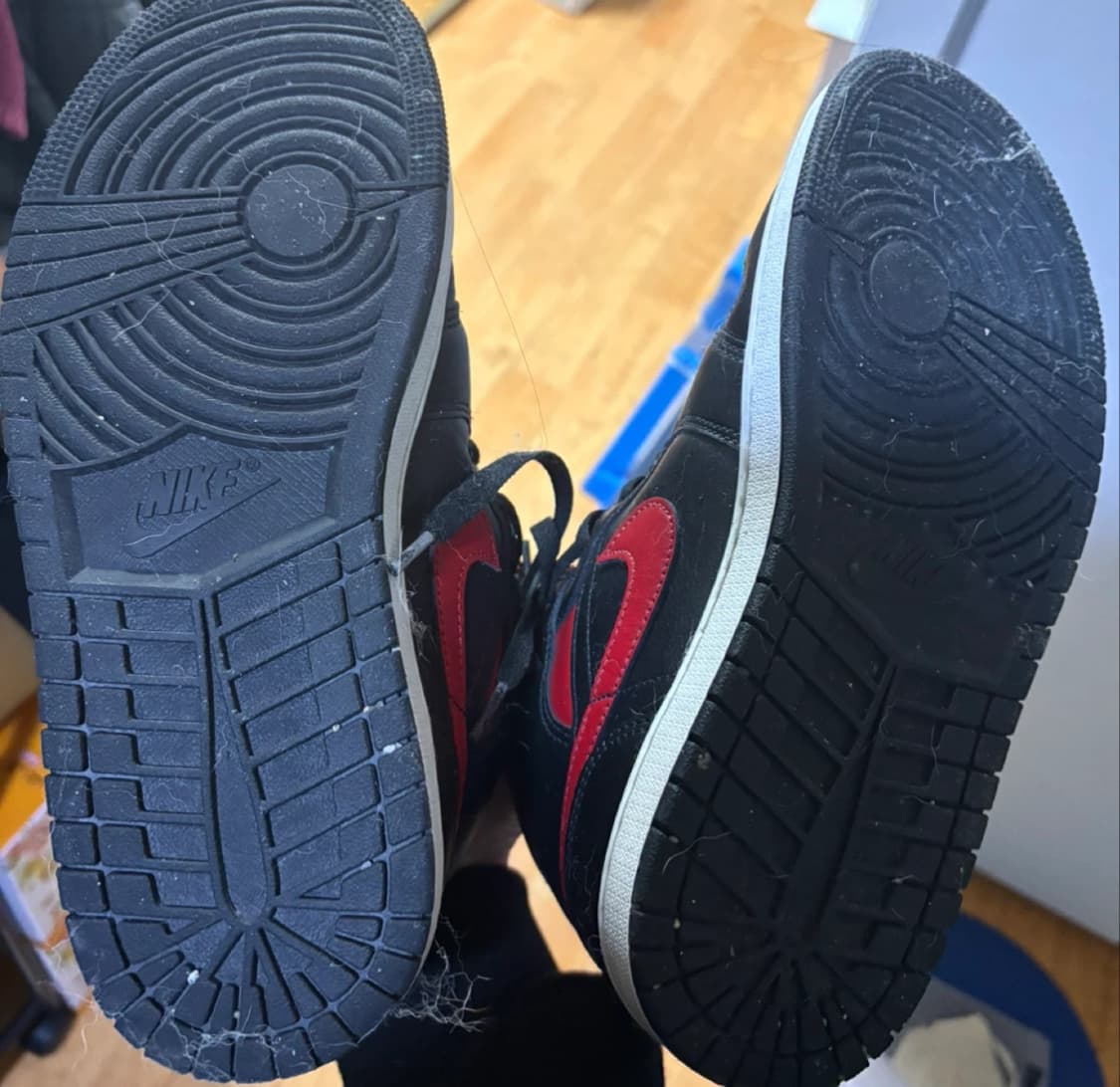 나이키에어조던 1미드 블랙/레드 슬램덩크 강백호 새상품 상품이미지5