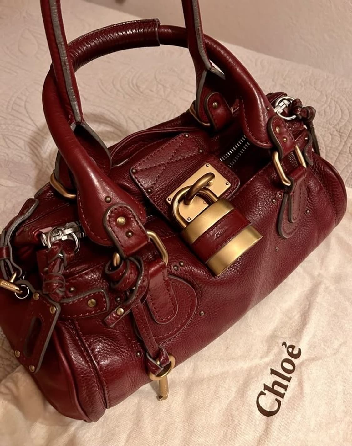 chloe paddington bordeaux 끌로에 패딩턴 백 보르도 상품이미지3