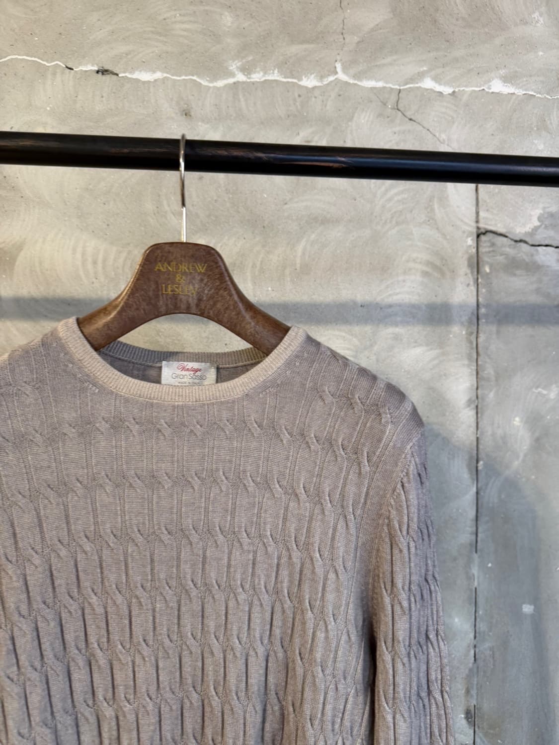 그랑사쏘 케이블 니트 100 상품이미지4