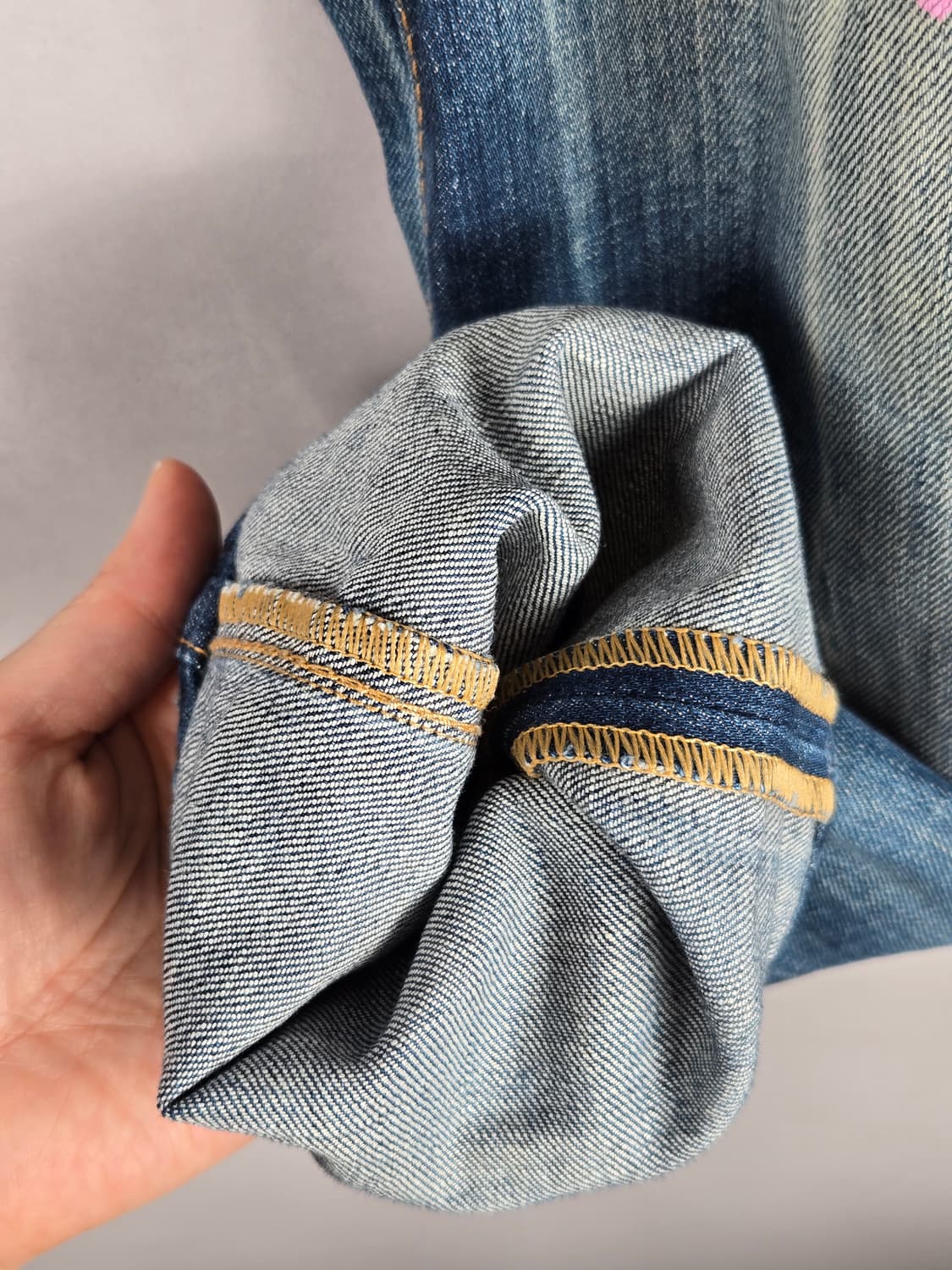 [무료배송]디스퀘어드2 남성 44 핑크 페인팅 메탈로고 쿨가이진 청바지 상품이미지7