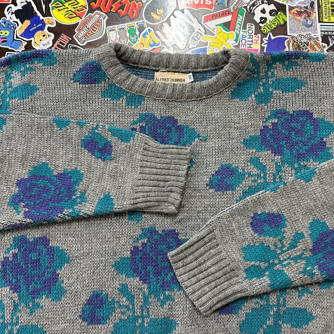 90s USA 빈티지 아크릴 니트 스웨터 38(XL) 상품이미지1