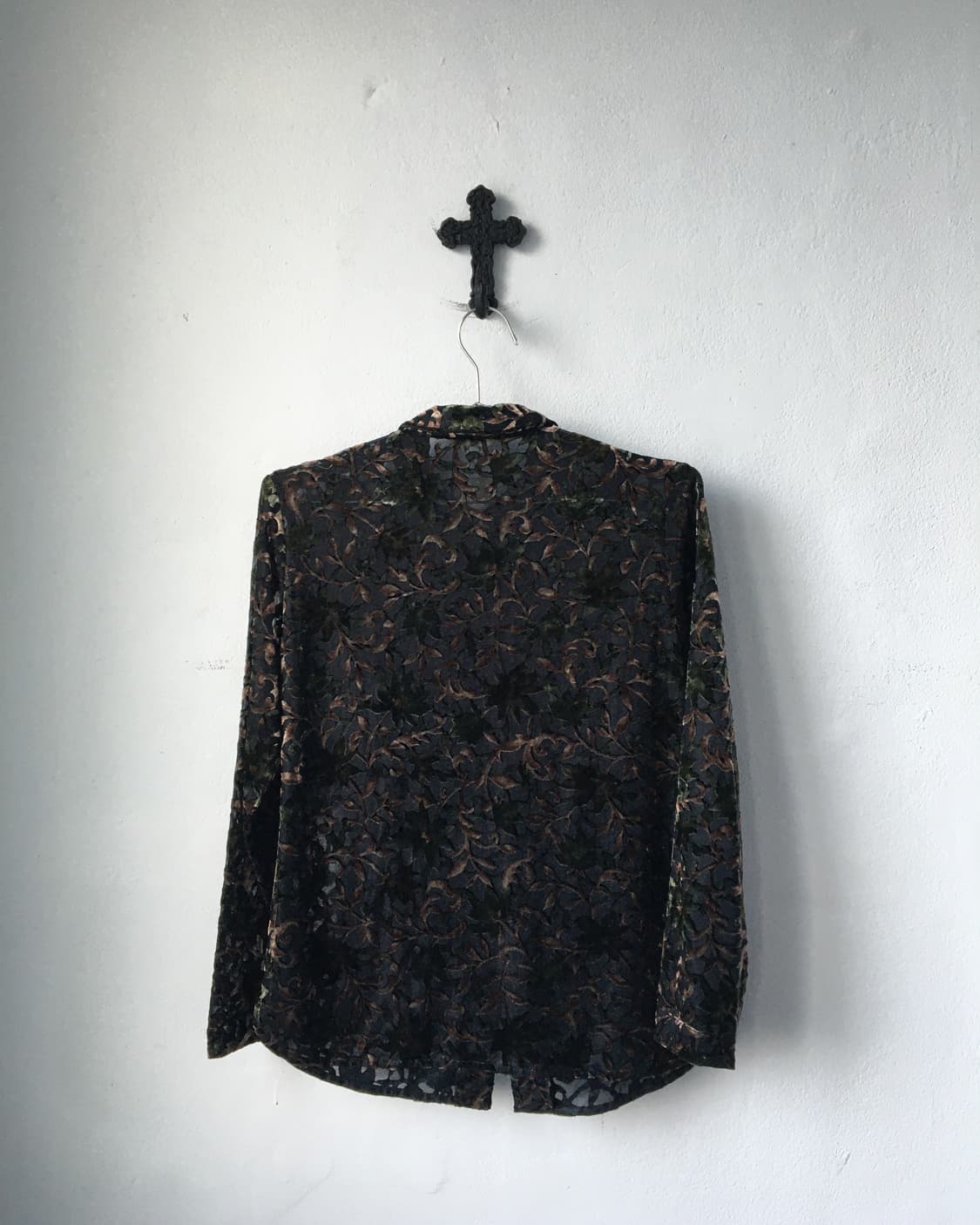 Velvet pattern shirt 상품이미지4