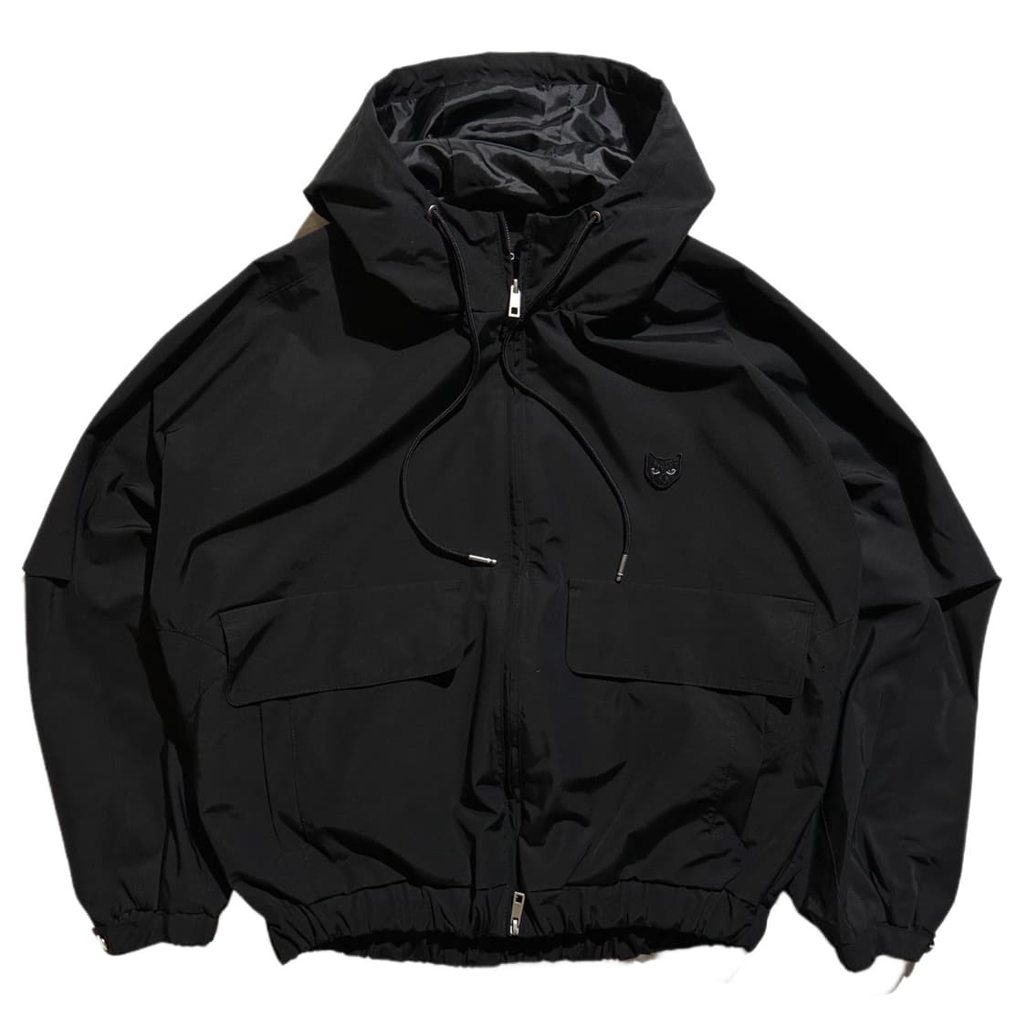 SONGZIO ZZERO 로고 패치 후드 점퍼 상품이미지1