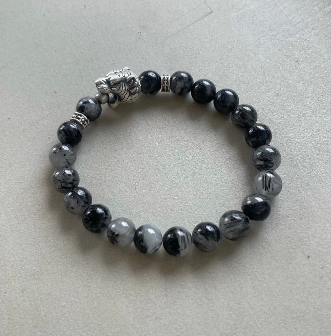 흑침수정 써지컬 팔찌 상품이미지1