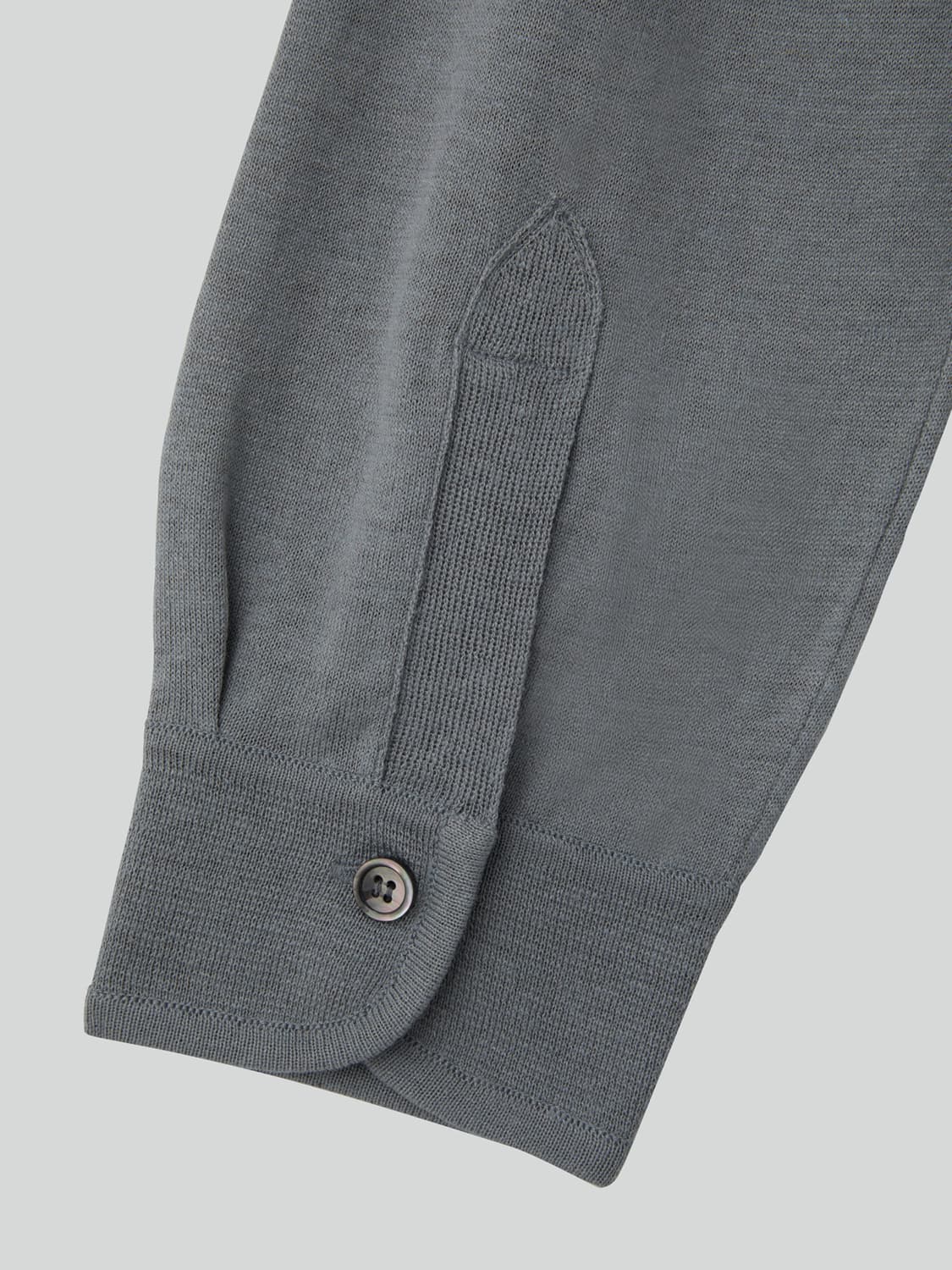 렉토 26SS 실크 린넨 커프스 디테일 니트 탑 쿨 그레이 상품이미지7