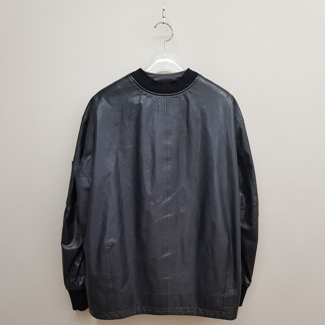 구호 KUHO 가죽 레더 블루종 자켓 85-94-160사이즈 상품이미지4