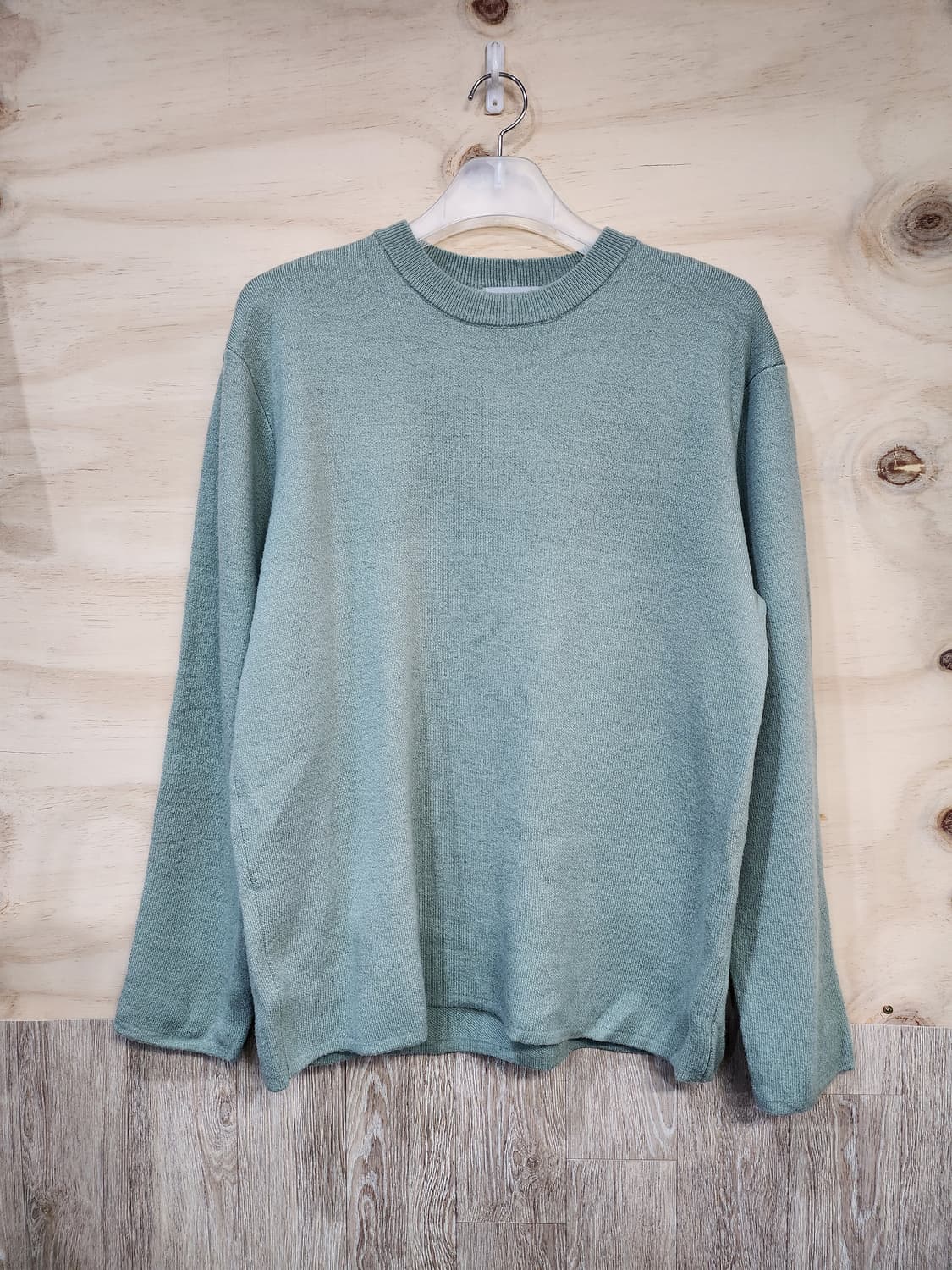 224) 프로젝트엠 민트색 오버핏 니트 상품이미지1