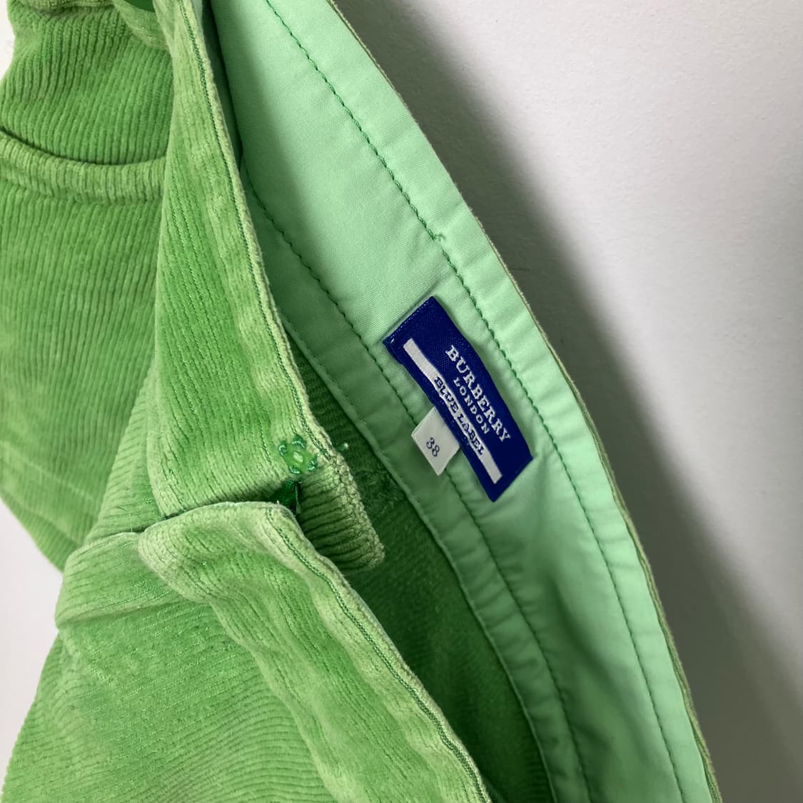 버버리 Y2K 오네갸루 그린 쇼츠 38 상품이미지7