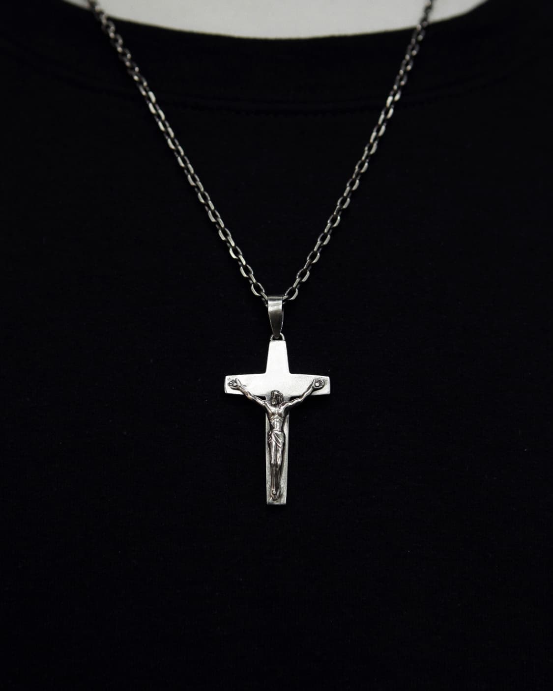 삼오세공 크로스 실버 펜던트  상품이미지1